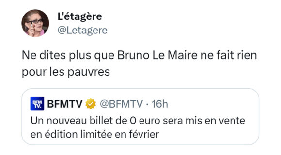 Image de couverture de l'article : Un billet de 0 euro bientôt mis en vente : vos 15 meilleurs tweets