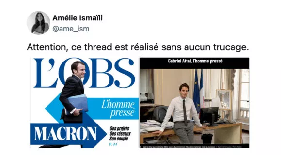 Image de couverture de l'article : Macron et Attal : histoire d’une même trajectoire médiatique