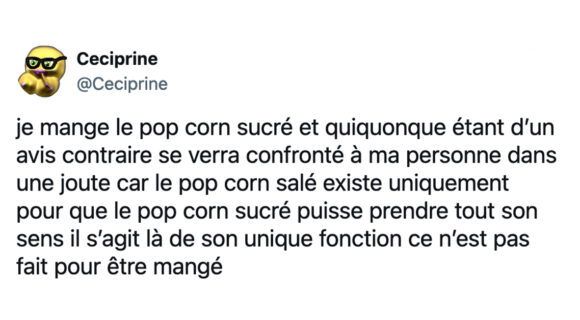 Image de couverture de l'article : Top 15 des meilleurs tweets sur le popcorn, c’est sucré ou rien !