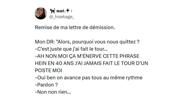 Image de couverture de l'article : Top 15 des tweets les plus drôles sur la démission, enfin !