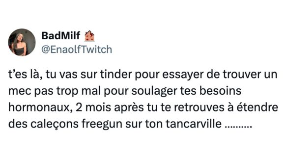 Image de couverture de l'article : Top 15 des meilleurs tweets sur Tinder, petit swipe à droite là