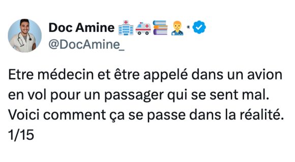 Image de couverture de l'article : Un médecin dans l’avion