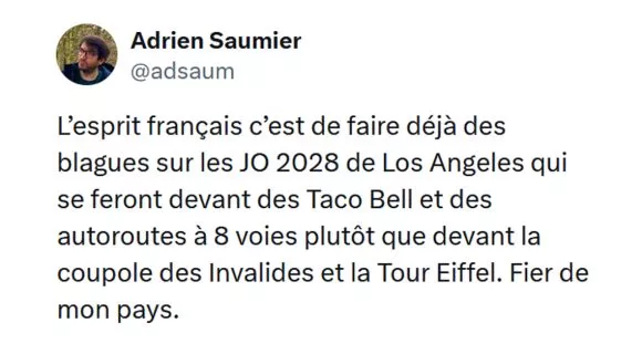 Image de couverture de l'article : Quand les Français se moquent déjà des prochains Jeux olympiques de Los Angeles 2028