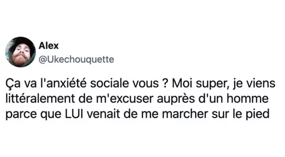 Image de couverture de l'article : Top 15 de vos tweets sur votre anxiété sociale