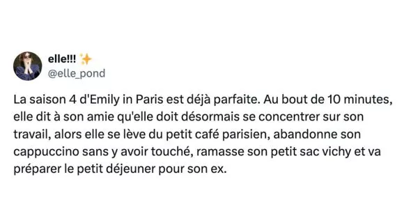 Image de couverture de l'article : Les meilleurs tweets sur Emily in Paris : la saison 4 est là !