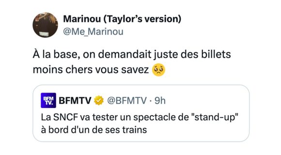 Image de couverture de l'article : Du stand-up dans les trains SNCF, bonne ou mauvaise idée ?