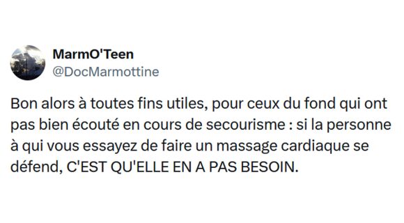 Image de couverture de l'article : Les 15 meilleurs tweets de @DocMarmottine