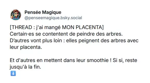 Image de couverture de l'article : Pourquoi manger son placenta n’est pas une bonne idée