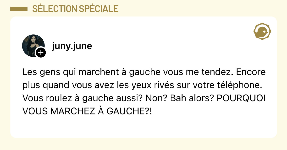  Faut-il marcher à gauche ou à droite sur le trottoir ??