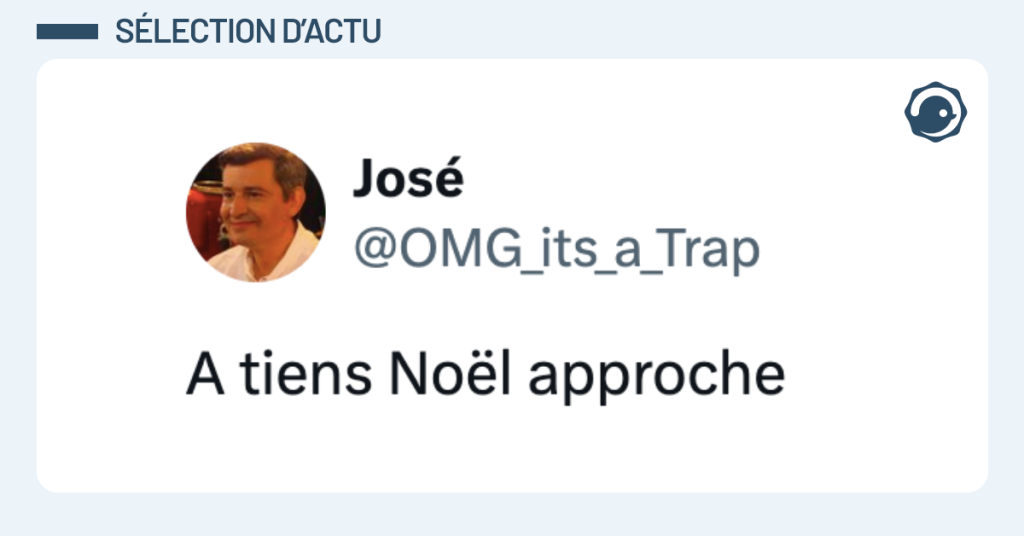 Post vignette de @OMG_its_a_Trap disant "A tiens Noël approche"